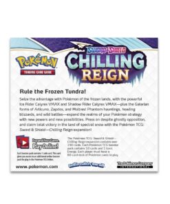 Pokemon TCG Sword and Shield Chilling Reign Booster Display Box (36 Packs) ENG - product photo 2