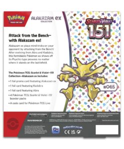 Pokemon TCG Scarlet and Violet 151 Collection Alakazam ex ENG - product photo 2