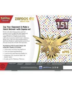 Pokemon TCG Scarlet and Violet 151 Collection Zapdos ex ENG - product photo 3