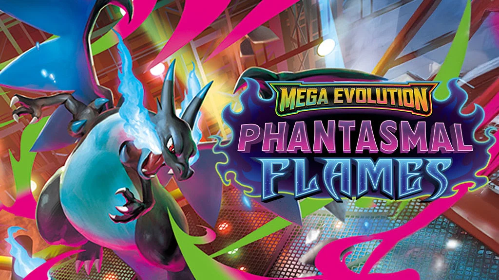 Pokemon TCG Mega Evolution: Phantasmal Flames set banner