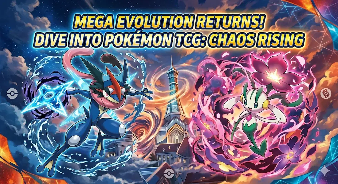 Pokemon TCG Mega Evolution: Chaos Rising set banner
